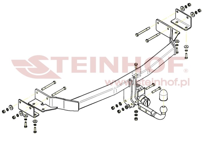 Dragkrok, Standard Kia Sorento Ii (xm) Steinhof K-016 Steinhof