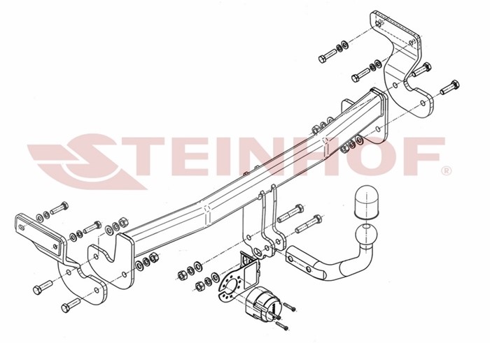 Dragkrok, Standard Kia Optima (fsgds6b) Steinhof K-018 Steinhof
