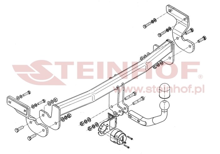 Dragkrok, Standard Kia Optima (fsgds6b) Steinhof K-018 Steinhof