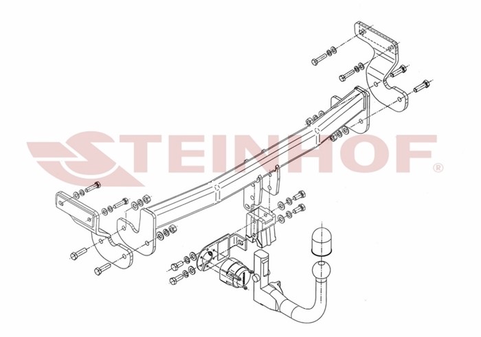 Dragkrok, Avtagbar Kia Optima (fsgds6b) Steinhof K-019 Steinhof