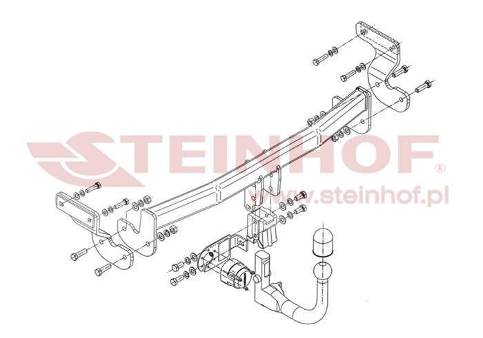 Dragkrok, Avtagbar Kia Optima (fsgds6b) Steinhof K-019 Steinhof