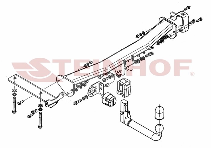 Dragkrok, Avtagbar Landrover Freelander 2 (l359) Steinhof L-103 Steinhof