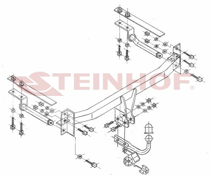 Dragkrok, Standard Mazda 626 V Station Wagon (gw) Steinhof M-014 Steinhof