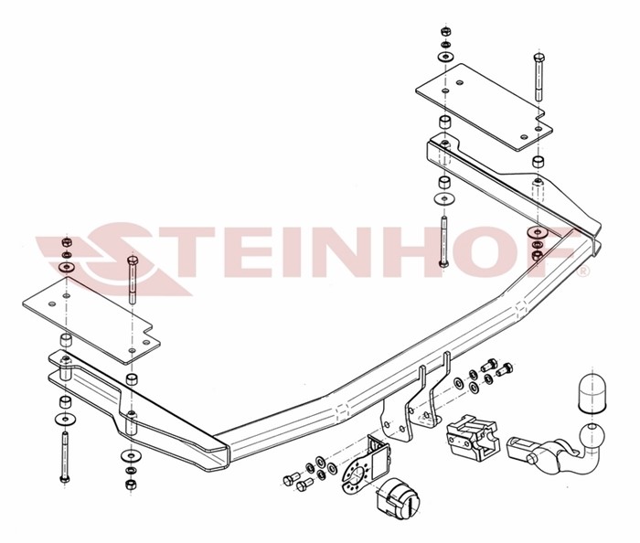 Dragkrok, Avtagbar Mazda 6 Station Wagon (gy) Steinhof M-025 Steinhof
