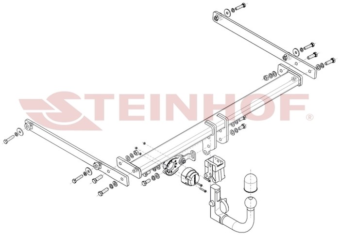 Dragkrok, Avtagbar Mazda Cx-3 (dk) Steinhof M-037 Steinhof