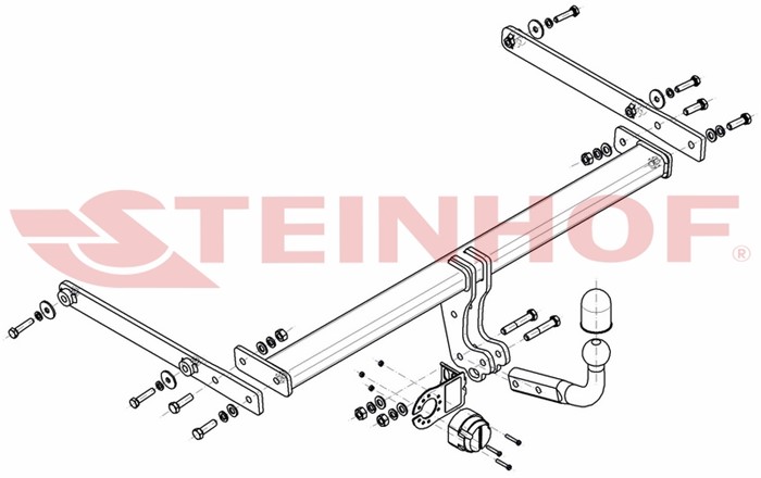 Dragkrok, Standard Mazda 2 (dl, Dj) Steinhof M-046 Steinhof