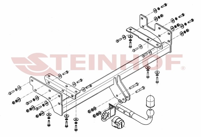 Dragkrok, Standard Mitsubishi Outlander I (cu_w) Steinhof M-344 Steinhof