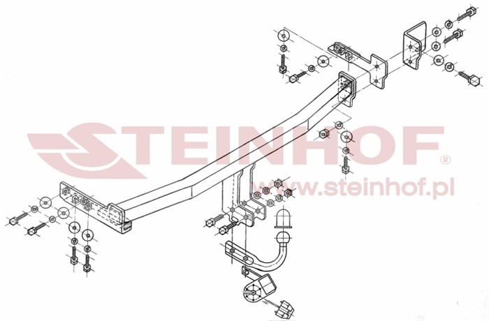 Dragkrok Nissan Almera II Hatchback Steinhof N-012 Steinhof
