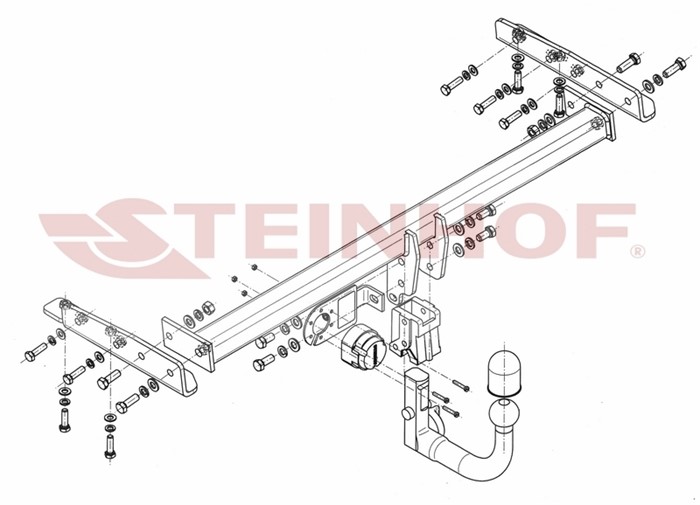 Dragkrok, Avtagbar Nissa Almera Ii (n16) Steinhof N-015 Steinhof