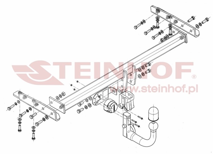 Dragkrok, Avtagbar Nissa Almera Ii (n16) Steinhof N-015 Steinhof