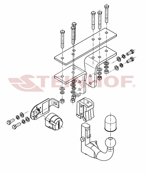 Dragkrok Nissan Pathfinder III Steinhof N-079 Steinhof