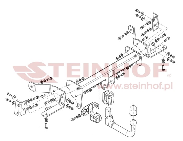 Dragkrok, Avtagbar Opel Antara A (l07) Steinhof O-094 Steinhof