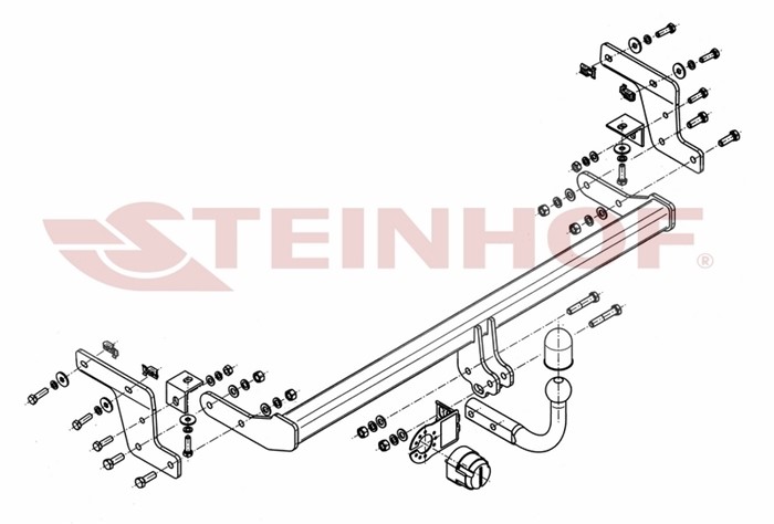 Dragkrok, Standard Peuge 207 Sw (wk_) Steinhof P-023 Steinhof