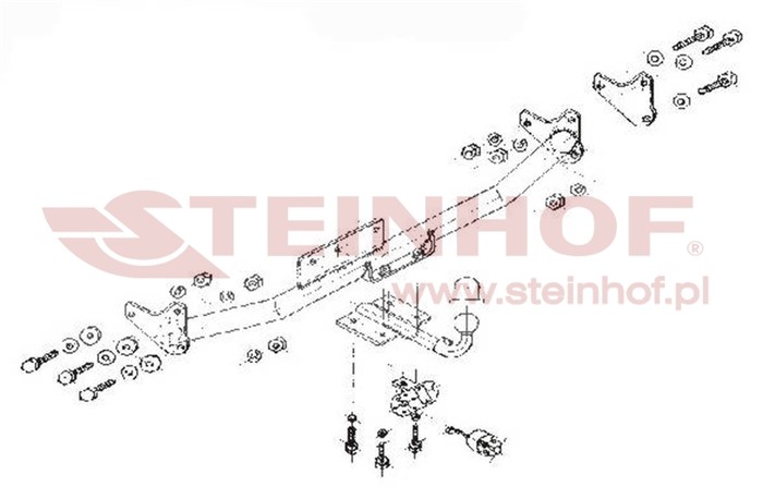 Dragkrok, Standard Peuge 306 (7b, N3, N5) Steinhof P-030 Steinhof