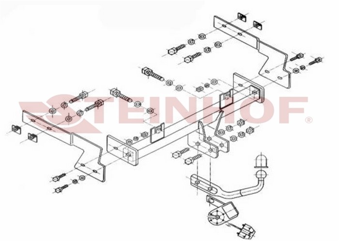 Dragkrok, Standard Peuge 406 Break (8e/f) Steinhof P-036 Steinhof