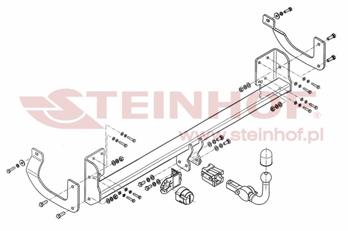 Dragkrok, Avtagbar Peuge 407 (6d_) Steinhof P-041 Steinhof Dragkrok, Avtagbar Peuge 407 (6d_) Steinhof P-041 Steinhof