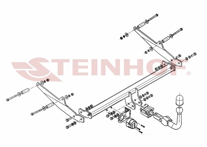 Dragkrok Renault Clio III Grandtour Steinhof R-025 Steinhof