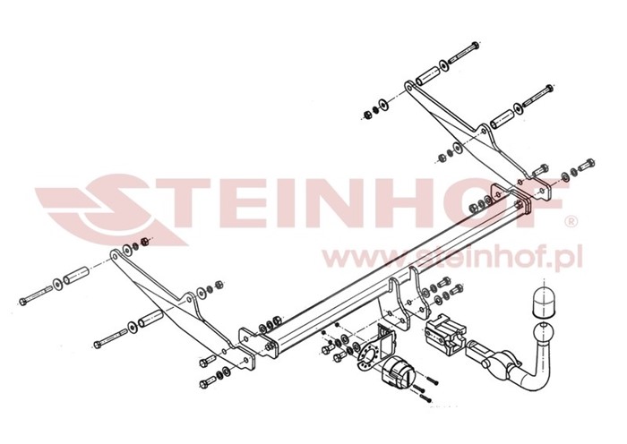 Dragkrok Renault Clio III Grandtour Steinhof R-025 Steinhof
