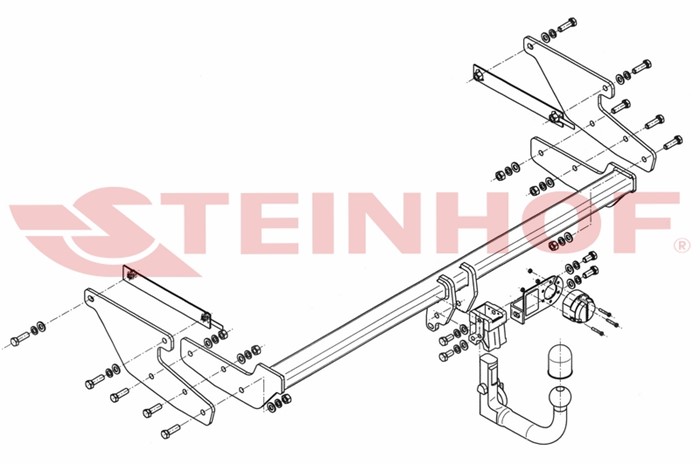 Dragkrok, Avtagbar Renau Espace V (jr_) Steinhof R-038 Steinhof