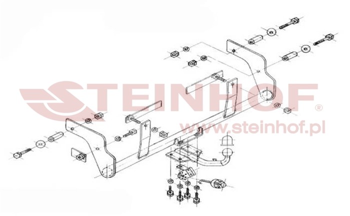 Dragkrok, Standard Renau Kangoo (kc0/1_) Steinhof R-072 Steinhof