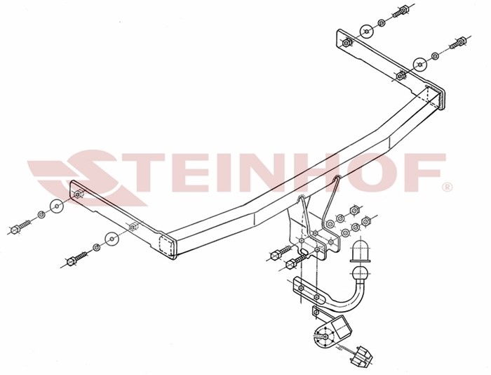 Dragkrok, Standard Seat Cordoba (6l2) Steinhof S-115 Steinhof