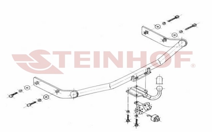 Dragkrok, Standard Skoda Octavia I Combi (1u5) Steinhof S-338 Steinhof