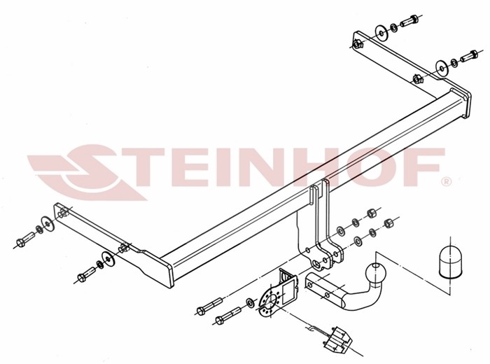 Dragkrok, Standard Skoda Yeti (5l) Steinhof S-355 Steinhof Dragkrok, Standard Skoda Yeti (5l) Steinhof S-355 Steinhof