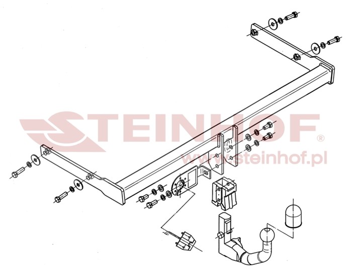 Dragkrok, Avtagbar Skoda Yeti (5l) Steinhof S-356 Steinhof
