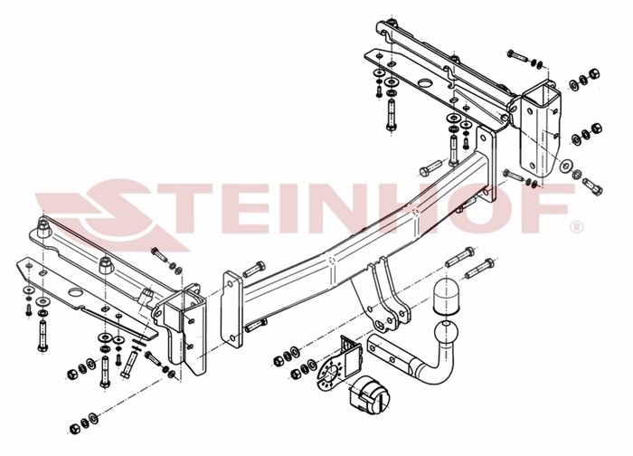 Dragkrok, Standard Subar Outback (bl, Bp) Steinhof S-362 Steinhof