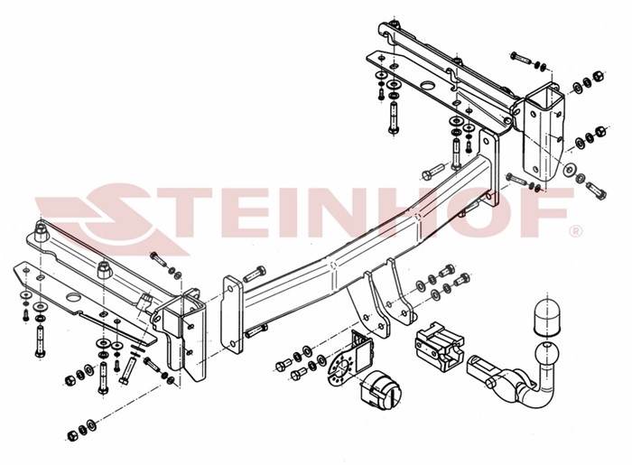 Dragkrok, Avtagbar Subar Outback (bl, Bp) Steinhof S-363 Steinhof