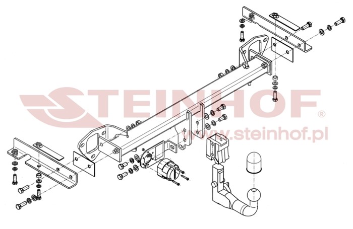 Dragkrok, Avtagbar Subar Forester (sh_) Steinhof S-365 Steinhof
