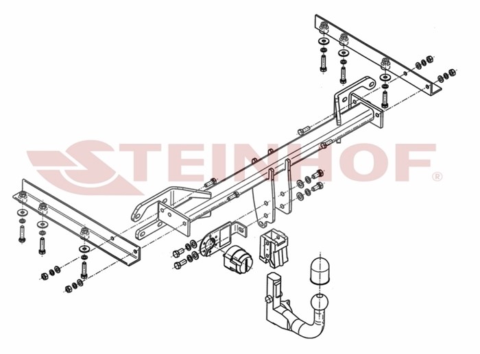 Dragkrok, Avtagbar Subar Outback (br) Steinhof S-369 Steinhof