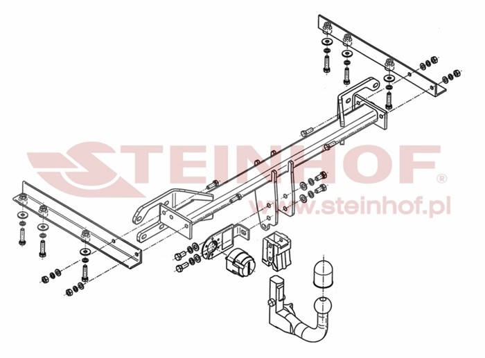Dragkrok, Avtagbar Subar Outback (br) Steinhof S-369 Steinhof