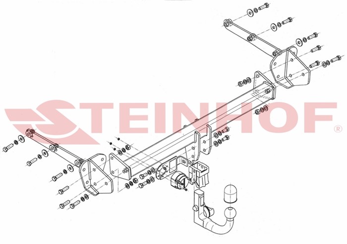Dragkrok, Avtagbar Subar Outback (bs) Steinhof S-388 Steinhof