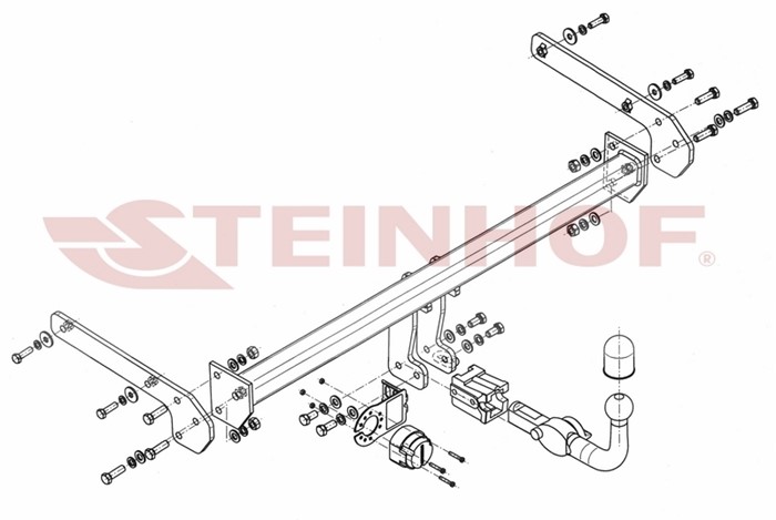 Dragkrok, Avtagbar Suzuk Sx4 S-cross (jy) Steinhof S-390 Steinhof
