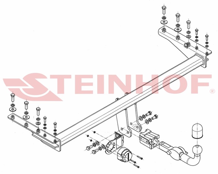 Dragkrok, Avtagbar Subar Outback (be, Bh) Steinhof S-396 Steinhof