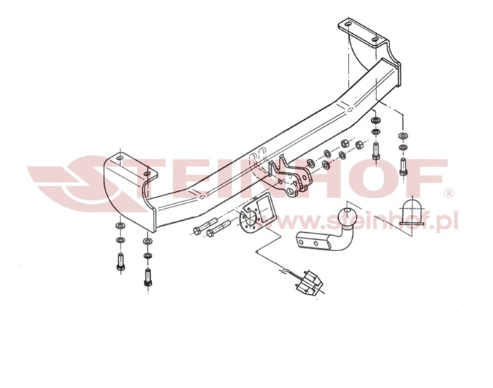 Dragkrok, Standard Suzuk Grand Vitara I (ft, Ht) Steinhof Dragkrok, Standard Suzuk Grand Vitara I (ft, Ht) Steinhof