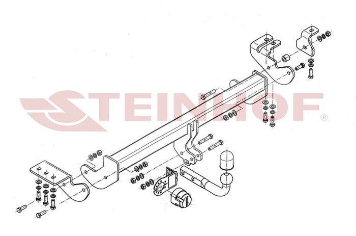 Dragkrok, Standard Ssang Korando (ck) Steinhof S-462 Steinhof