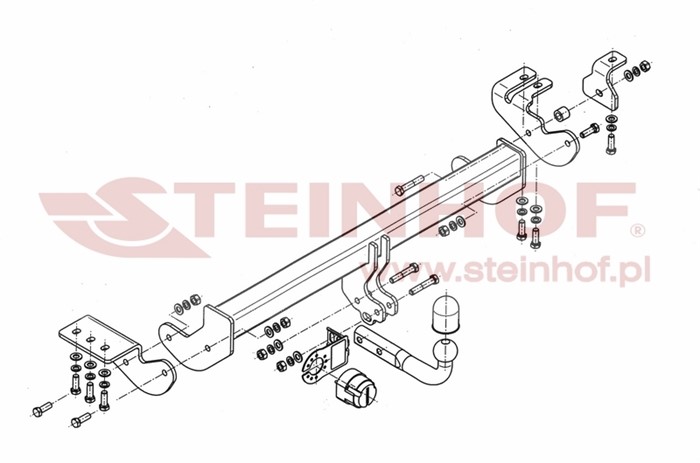 Dragkrok, Standard Ssang Korando (ck) Steinhof S-462 Steinhof