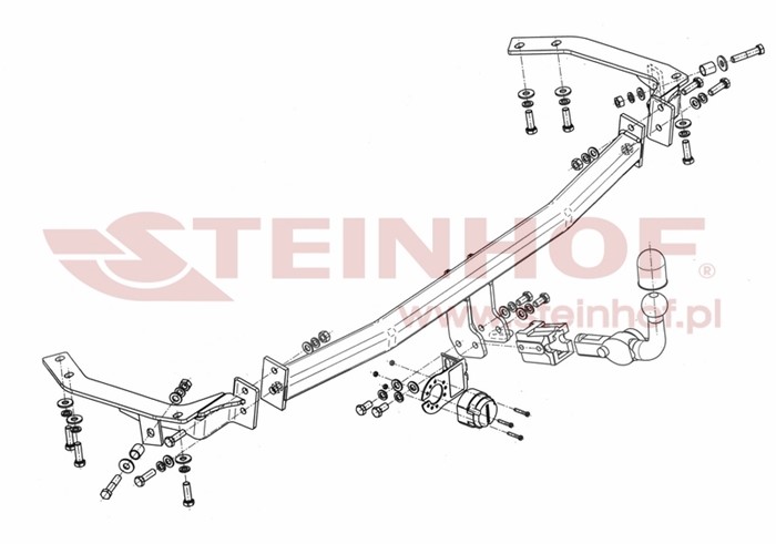 Dragkrok, Avtagbar Toyot Avensis Verso (_m2_) Steinhof T-095 Steinhof