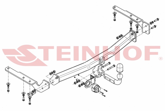 Dragkrok, Standard Toyot Highlander / Kluger (_u4_) Steinhof T-14 Steinhof