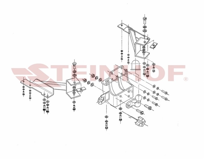 Dragkrok, Standard Toyot Land Cruiser Prado (_j12_) Steinhof T-16 Steinhof Dragkrok, Standard Toyot Land Cruiser Prado (_j12_) Steinhof T-16 Steinhof