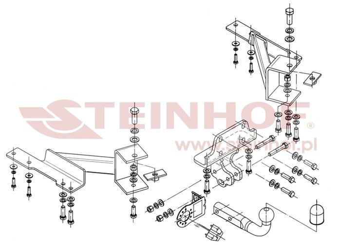 Dragkrok, Standard Toyot Land Cruiser Prado (_j12_) Steinhof T-16 Steinhof Dragkrok, Standard Toyot Land Cruiser Prado (_j12_) Steinhof T-16 Steinhof
