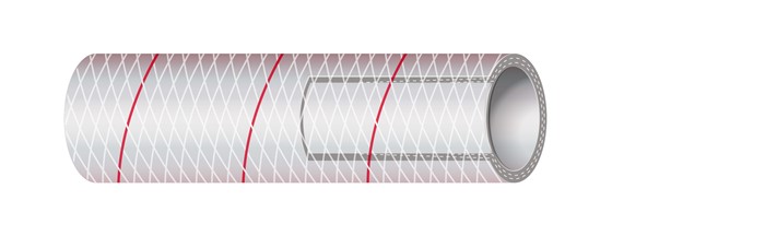 3/4"ClrReinPVCW/RedTr50R/OCtn.