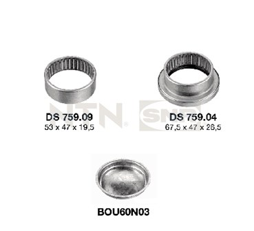 Axelupphängning, Bakaxel, Vänster, Höger Snr KS559.02 SNR Axelupphängning, Bakaxel, Vänster, Höger Snr KS559.02 SNR