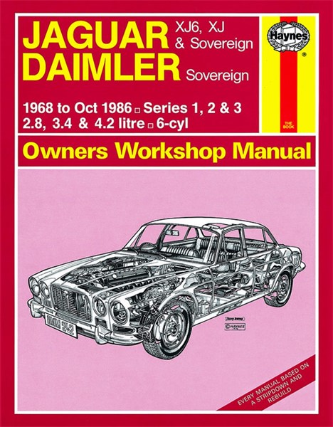 Haynes Reparationshandbok, Jaguar Xj6, Xj & Sovereign, Universal Haynes Haynes Reparationshandbok, Jaguar Xj6, Xj & Sovereign, Universal Haynes
