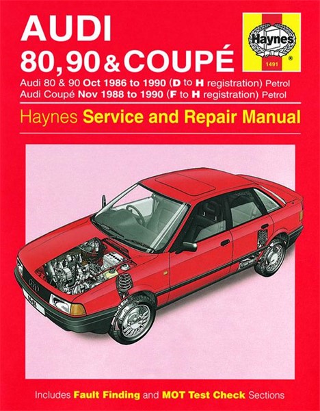 Haynes Reparationshandbok, Audi 80, 90 & Coupe Petrol, Universal Haynes