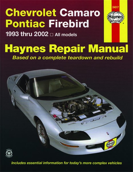 Haynes Reparationshandbok, Chevrolet Camaro Pontiac Firebird, Universal Haynes