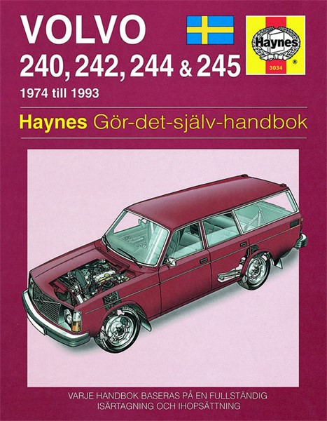 Haynes Reparationshandbok, Volvo 240, 242, 244 & 245, Universal Haynes