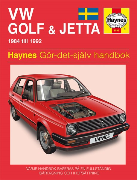 Haynes Reparationshandbok, Vw Golf & Jetta Ii Haynes